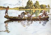 Carl Larsson On Viking Expedition in Dalarna painting